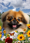 Pekingese Red - Best of Breed  Summer Fields Outdoor House and Garden Flag