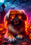 Pekingese - Best of Breed DCR Halloween Outdoor House and Garden Flag