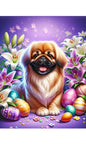 Pekingese - Best of Breed DCR Easter Holiday    Outdoor House and Garden Flag