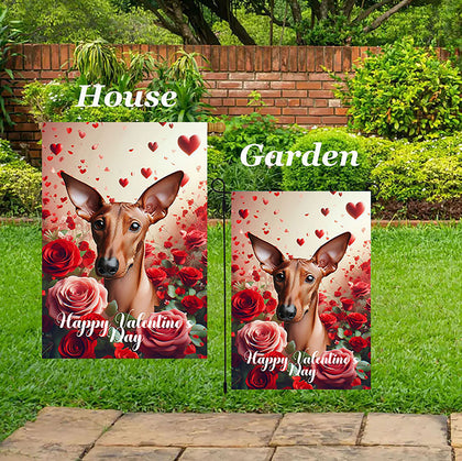 Pharoah Hound -  Best of Breed  Valentine's Day Outdoor House and Garden Flag