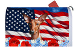 Pharoah Hound -  Best of Breed Patriotic Mailbox Cover Hi-Grade Vinyl 6" x 19"