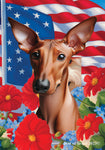 Pharoah Hound -  Best of Breed  Patriotic I All-American Outdoor House and Garden Flag