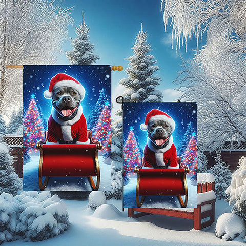 Pit Blue Blue - Best of Breed DCR Christmas Outdoor House and Garden Flag