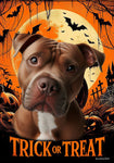 Pit Bull Terrier - Best of Breed  Halloween Outdoor House and Garden Flag