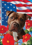 Pit Bull Terrier - Best of Breed  Patriotic I All-American Outdoor House and Garden Flag