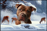 Pit Bull Terrier - Best of Breed Winter Wonderland Floor Mat Tufted Loop 18" x 27"