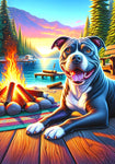 Pit Blue Blue - Best of Breed DCR Summer Camping   Outdoor House and Garden Flag