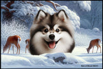 Pomsky -  Best of Breed Winter Wonderland Floor Mat Tufted Loop 18" x 27"