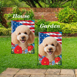 Poodle Apricot - Best of Breed  Patriotic I All-American Outdoor House and Garden Flag