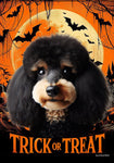 Poodle Black/Tan -  Best of Breed  Halloween Outdoor House and Garden Flag