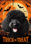 Poodle Black - Best of Breed  Halloween Outdoor House and Garden Flag