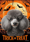 Poodle Silver - Best of Breed  Halloween Outdoor House and Garden Flag