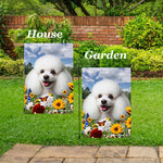 Poodle White - Best of Breed  Summer Fields Outdoor House and Garden Flag