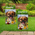 Puggle Fawn - Best of Breed  Summer Fields Outdoor House and Garden Flag