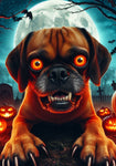 Puggle  Fawn - Best of Breed DCR Halloween Outdoor House and Garden Flag