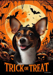 Rat Terrier Tri - Best of Breed  Halloween Outdoor House and Garden Flag