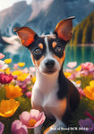 Rat Terrier -  Best of Breed DCR Spring House and Garden Flag