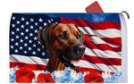 Rhodesian Ridgeback - Best of Breed Patriotic Mailbox Cover Hi-Grade Vinyl 6" x 19"