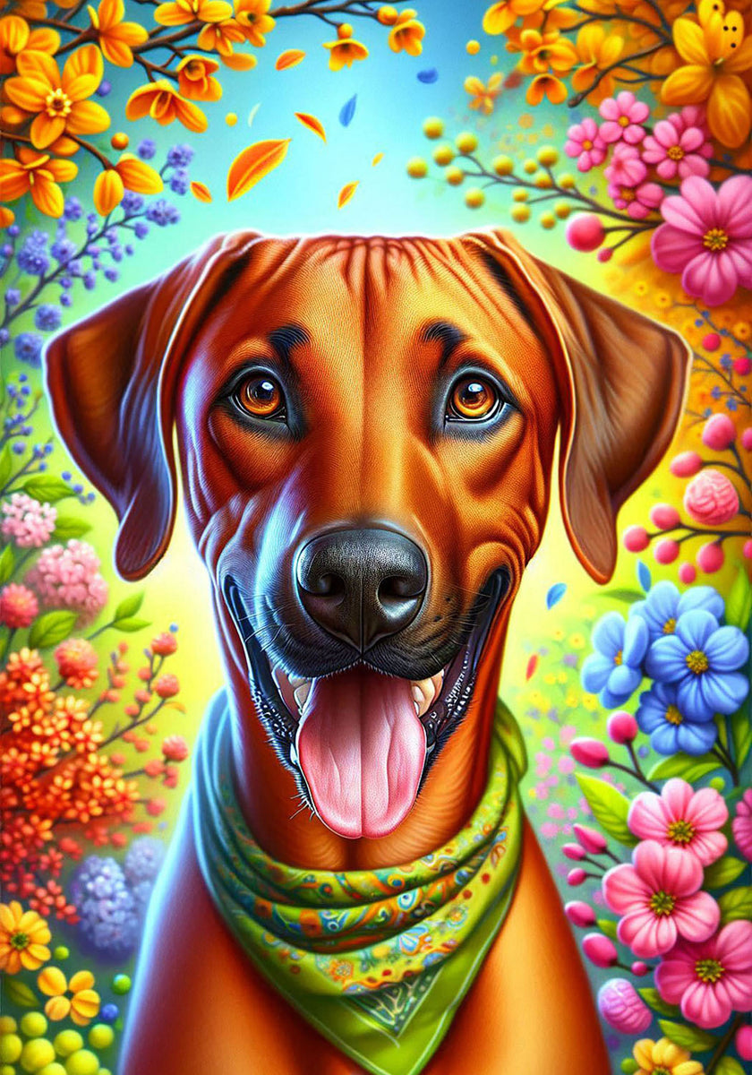 Rhodesian Ridgeback House Rhodesian Ridgeback - Best of Breed DCR Spring II Outdoor House and Ga