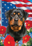 Rottweiler - Best of Breed  Patriotic I All-American Outdoor House and Garden Flag