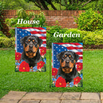 Rottweiler - Best of Breed  Patriotic I All-American Outdoor House and Garden Flag