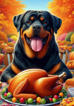 Rottweiler - Best of Breed DCR Thanksgiving Outdoor House and Garden Flag