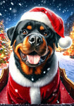 Rottweiler - Best of Breed DCR Christmas Outdoor House and Garden Flag