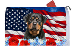 Rottweiler - Best of Breed Patriotic Mailbox Cover Hi-Grade Vinyl 6" x 19"