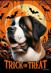 Saint Bernard - Best of Breed  Halloween Outdoor House and Garden Flag