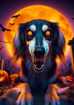 Saluki - Best of Breed DCR Halloween Outdoor House and Garden Flag