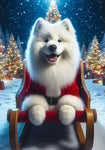 Samoyed - Best of Breed DCR Christmas Outdoor House and Garden Flag