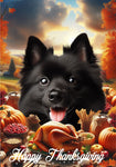 Schipperke - Best of Breed  Thanksgiving Outdoor House and Garden Flag
