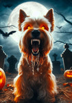 Scotty Wheaten - Best of Breed DCR Halloween Outdoor House and Garden Flag