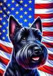 Scotty Black - Best of Breed DCR Patriotic III   Outdoor House and Garden Flag
