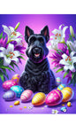 Scotty Black - Best of Breed DCR Easter Holiday    Outdoor House and Garden Flag