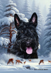 Scottish Terrier - Best of Breed  Winter Wonderland Outdoor House and Garden Flag