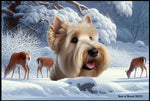 Scottish Terrier Wheaten - Best of Breed Winter Wonderland Floor Mat Tufted Loop 18" x 27"