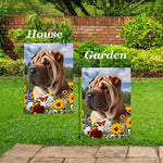 Shar Pei Fawn - Best of Breed  Summer Fields Outdoor House and Garden Flag