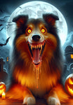 Sheltie Sable - Best of Breed DCR Halloween Outdoor House and Garden Flag