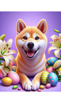 Shiba Inu Cream - Best of Breed DCR Easter Holiday    Outdoor House and Garden Flag