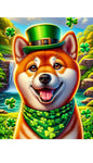 Shiba Inu Red - Best of Breed DCR Saint Patricks Day Day Outdoor House and Garden Flag