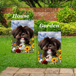 Shih Tzu Chocolate - Best of Breed  Summer Fields Outdoor House and Garden Flag
