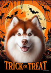 Siberian Husky Red - Best of Breed  Halloween Outdoor House and Garden Flag