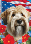 Soft Coated Wheaton Terrier - Best of Breed  Patriotic I All-American Outdoor House and Garden Flag