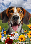 Tree Walker Coonhound -  Best of Breed  Summer Fields Outdoor House and Garden Flag