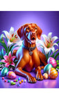 Vizsla - Best of Breed DCR Easter Holiday    Outdoor House and Garden Flag