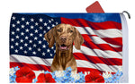 Vizsla - Best of Breed Patriotic Mailbox Cover Hi-Grade Vinyl 6" x 19"