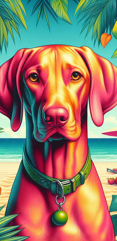 Vizsla - Best of Breed DCR 100% Poly Velour Micro Fiber Beach Towel Quick Dry 30" x 60"