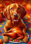 Vizsla - Best of Breed DCR Thanksgiving Outdoor House and Garden Flag