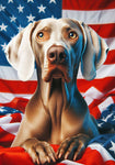 Weimaraner - Best of Breed DCR Patriotic I Outdoor Flag